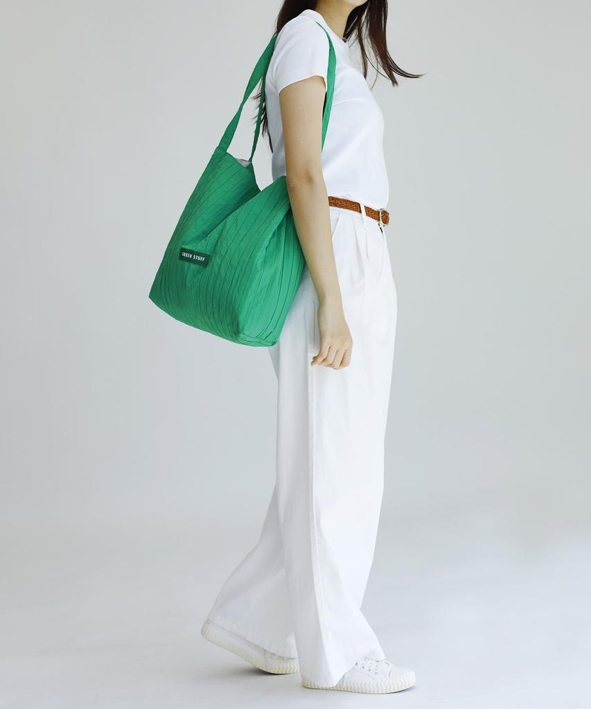 Green Stuff Effortlessly Boxy Shopper Bag 53 Volume Line - Green