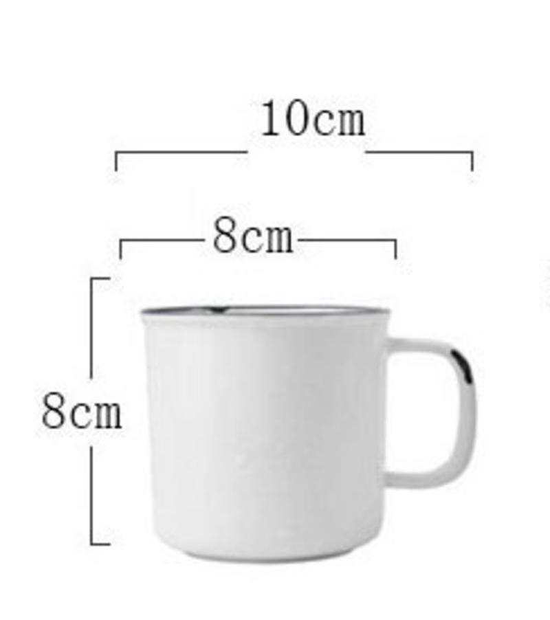 Enamelled Ceramic Cup Water Cup Milk Cup | bowling