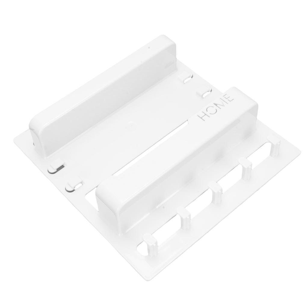 Bedside Shelf Accessories Organizer Wall Mount Self Stick On Dorm Room Wall Storage with Hooks for Glasses Remote