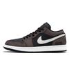 Air Jordan 1 Abrasion Resistant Lightweight Height Increasing Low Top Vintage Basketball Shoes Men's Black Brown 553558-132(Team1606-)