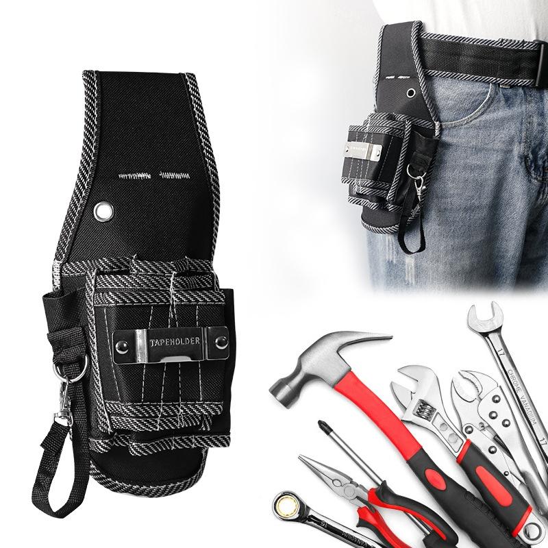 Waist Bag Storage Tool Kit Multifunctional Durable and Portable Drill Storage Holster Pocket Waist Pack for Electrician Repair