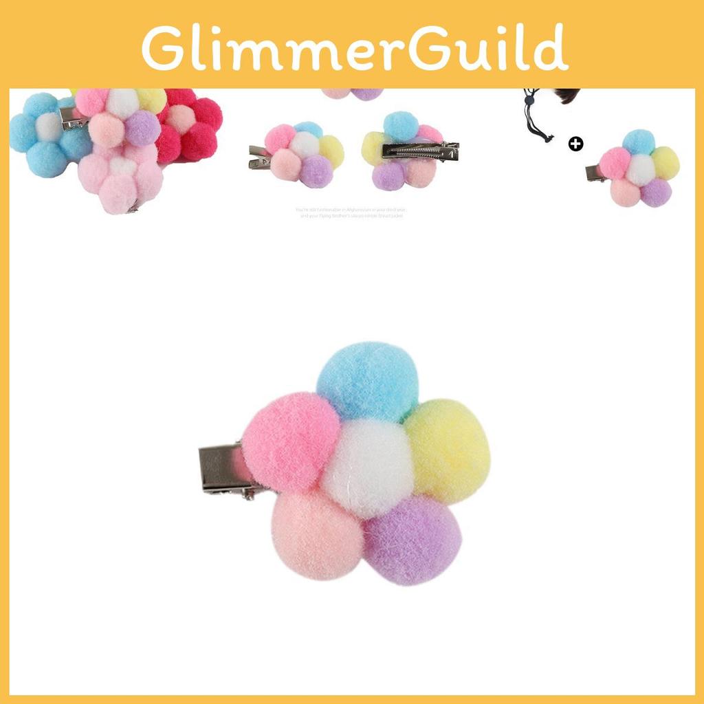 Stylish Pet Wig Accessory Set For Dogs With Cute Brown Bob Hairstyle And Floral Hairpins