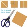 DIY Cut 4x4 inch Self-Adhesive Cork Coasters Square Pads with Strong Adhesive for Office, Home Decoration