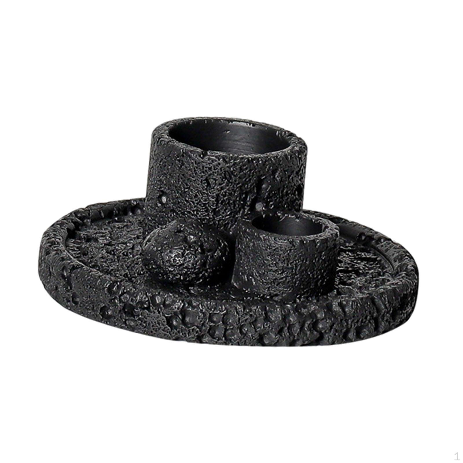 

Palo Santo Holder Incense Burner Home Fragrance Modern Censer for Fireplace Dining чорний