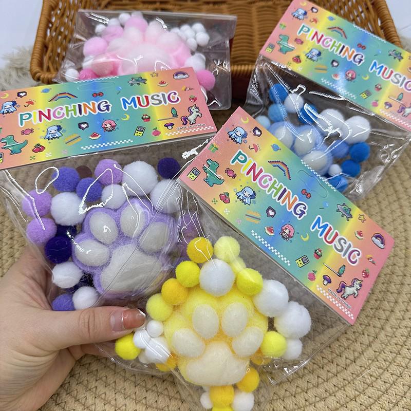 Super Soft Jumbo Cat Paw Squeeze Toy: Sticky Stress Relief Decompression Toy