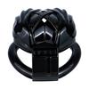 FRRK Black Resin Male Penis Lock with Angel Wing Restraints Wearable Chastity Cage Adult Couple Intimate Toy for Pleasure and Intimate Play