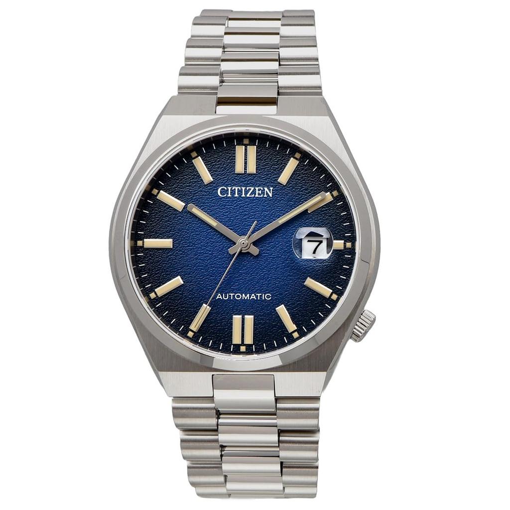 Citizen TSUYOSA Collection Automatic Men's Wristwatch NJ0151-88L Sapphire Glass Blue Gradient Silver