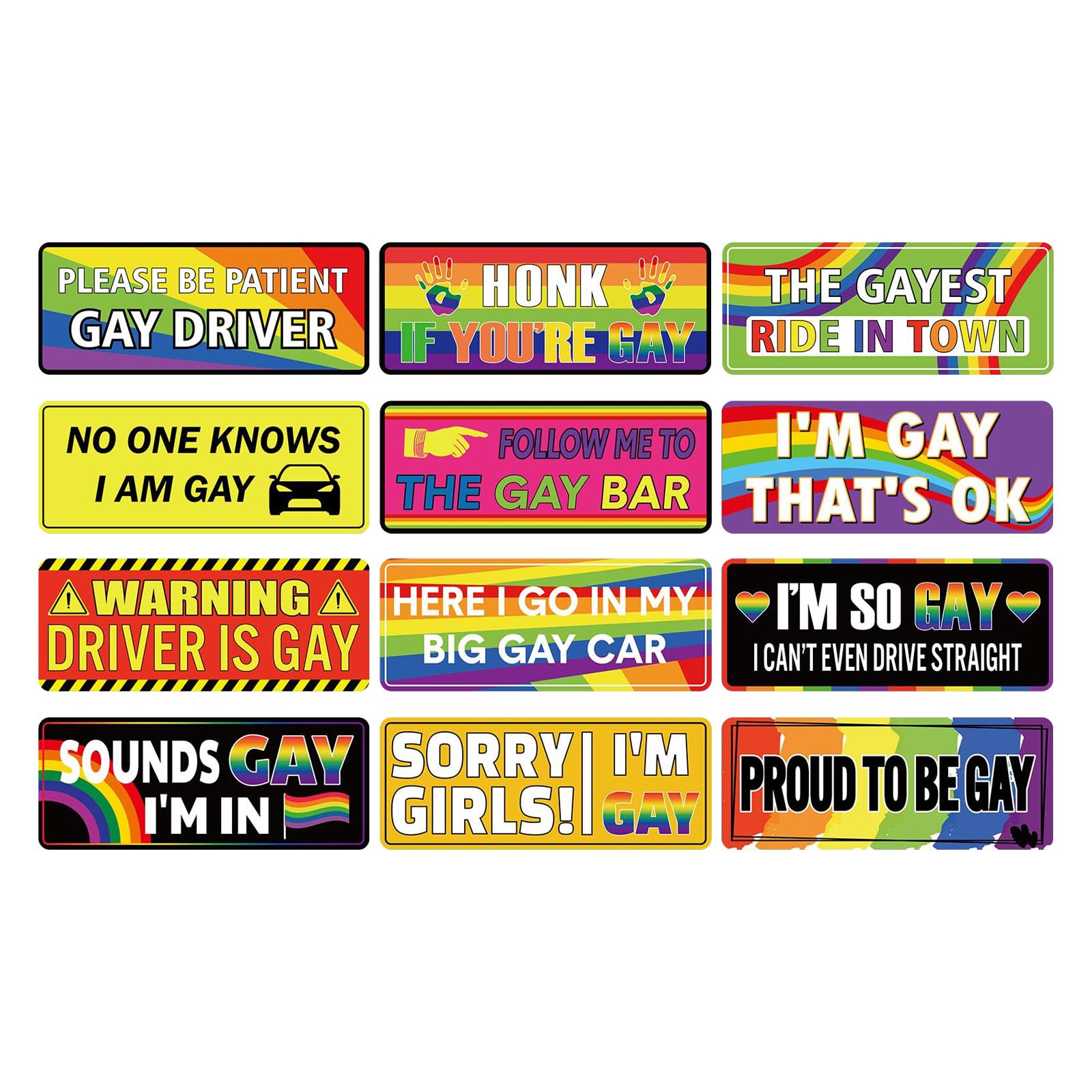 

12 шт. Автомобильные наклейки на бампер, Наклейки на задний шильдик, Декали One Size