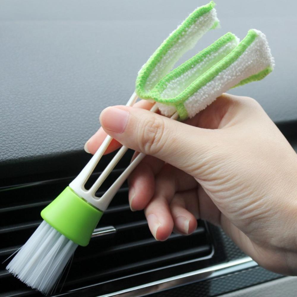 Plastic Car Brush Cleaning Tool Auto Air Conditioner Vent Blinds Cleaner