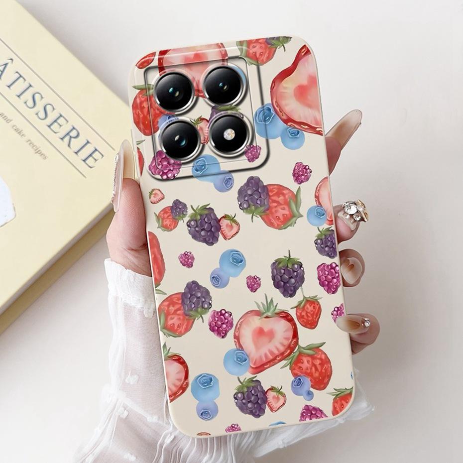 Beautiful Floral Phone Case For Xiaomi 14T Pro Soft Silicone Shockproof Cover For Xiaomi 14T 14 T Pro 5G Cases Bumpers