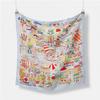 Luxury Print Silk Square Scarf Women Spring Neck Tie Shawl Wraps Female 53cm Hair Hand Wrist Headkercheif Hijab Bandana
