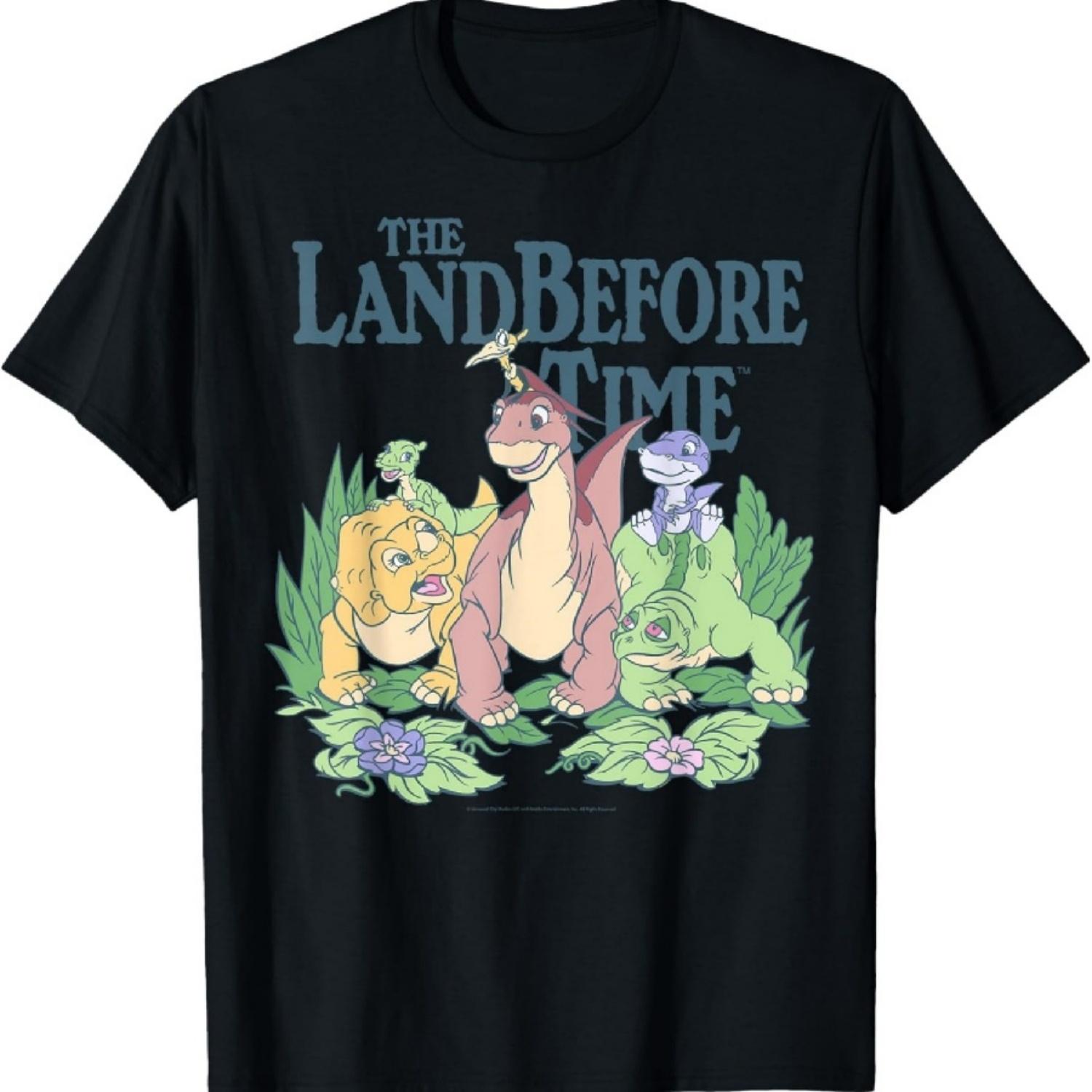 

Land Before Time Pastel Dinosaur Friends T-Shirt XXXXXL чорний