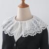 Lace Laple Shawl for Lady Girl Shawl Collar Beautiful Floral Embroidery Collar