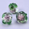 6pcs Mix Colorful Handmade Glass Persimmon Spacer Beads For Jewelry Making Bracelets Fruit Charm Loose Bead DIY Earring Keychain