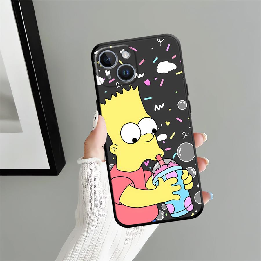 Funda Phone Cover Case for iPhone 13 Mini 12 14 17Air SE 7 8 17 16 Pro Max 11 X XS XR 15 Plus Fun S-simpsons