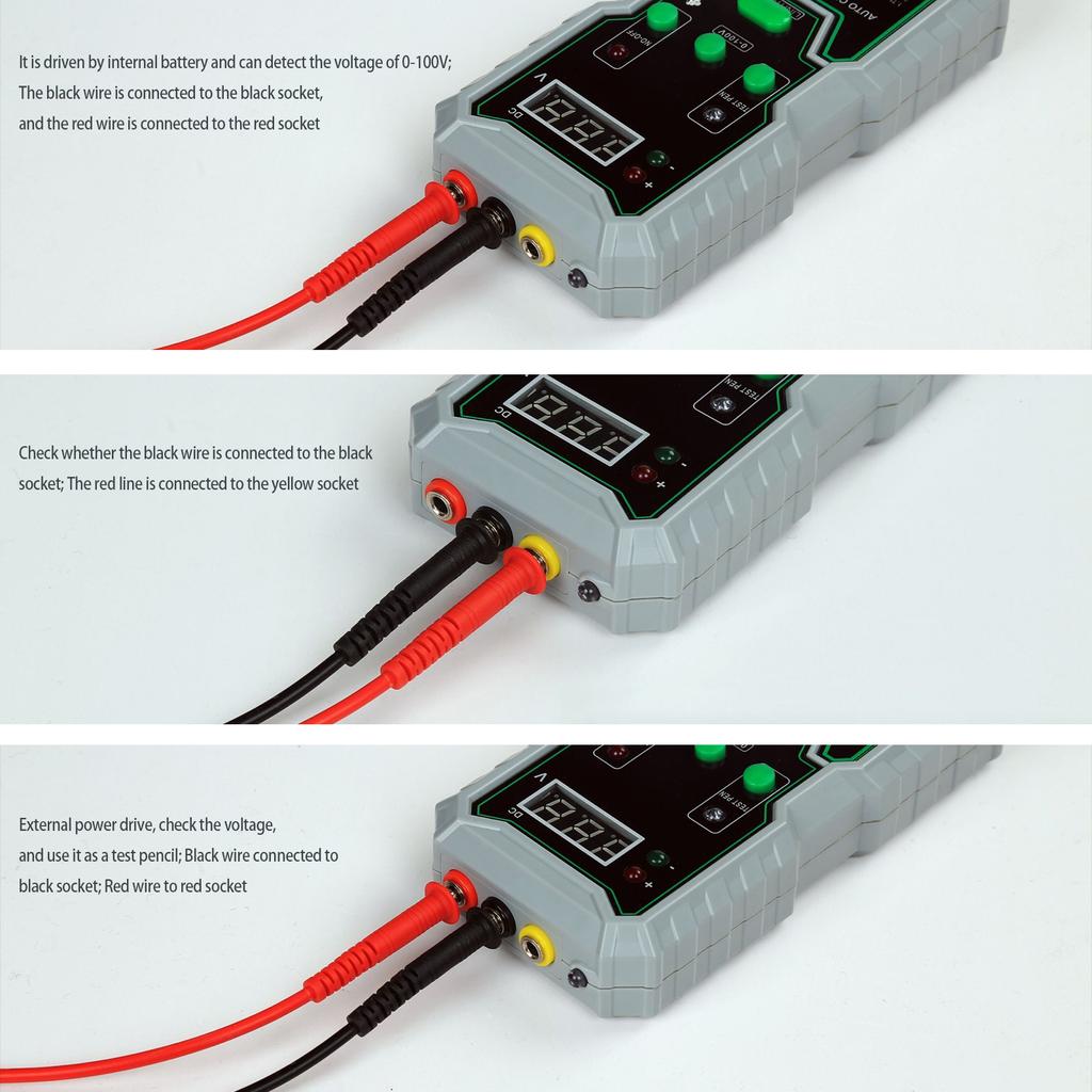 Automotive Circuit Tester, 0-100V DC Circuit Tester with LED Test Light,Battery Tester Automotive