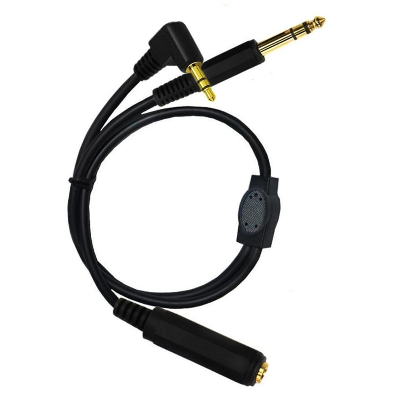 Gold-Plated 6.35mm 1/4" Female to 6.35mm 1/4" Male Cable Stereo Audio Adapter Y Splitter Cable 6.35mm to 3.5mm Male
