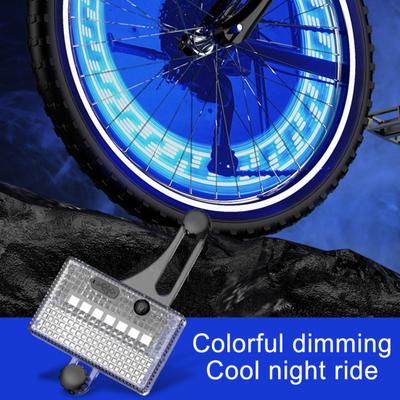 Solar Fahrrad Speichen Lampe Licht Motion Sensor Nacht Reiten LED Sicherheit Warnung