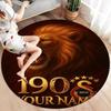 Galatasaray S Custom Name Round Area Rug,Carpet Rug for Living Room Bedroom Sofa Playroom Decor,Non-slip Floor Mat