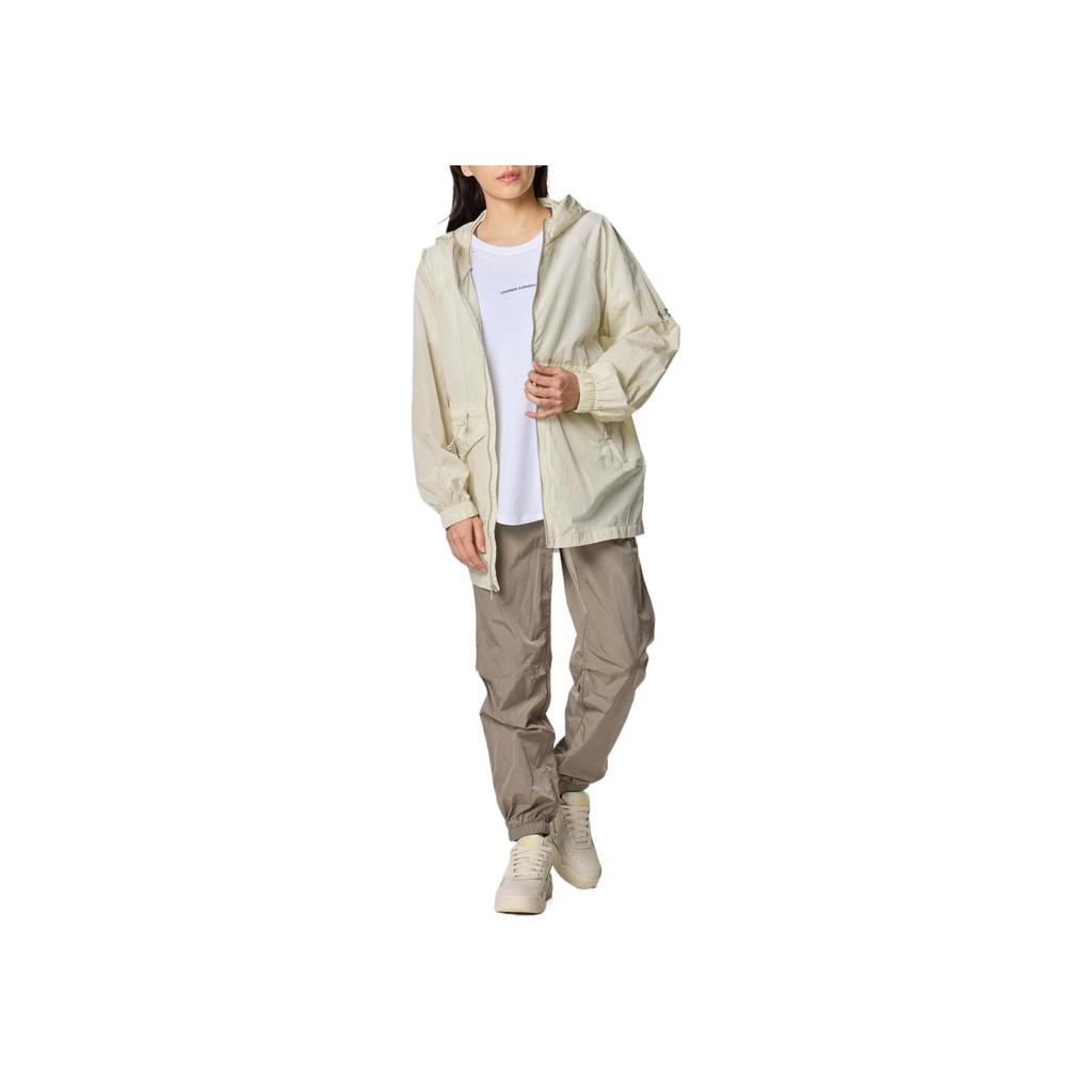 Under Armour Elastic Waist Drawstring Cuffed Casual Pants Women Pants Brown 6005995-200