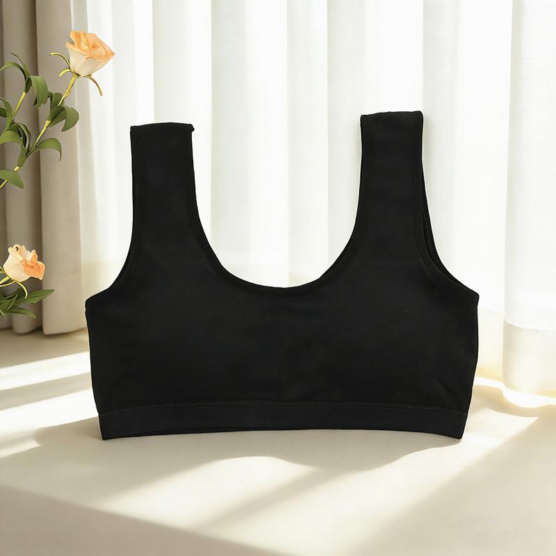 Girls Wireless Sports Training Bra for Students, Developmental Tank Top Kids Tube Top