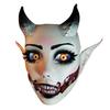 Yousheng Sheep Horn Demon Halloween Face Guard Terrifying Human Face Guard Scary Prop Parties Haunted House Scares Animal Face Guard