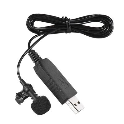 150cm draagbare mini clip-on omni-directionele stereo USB-microfoon voor pc-computer