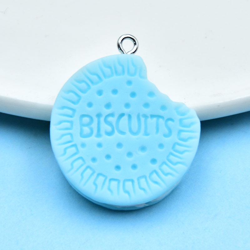 Resin Sandwich Cookie Keychain Pendant for DIY Jewelry Accessories