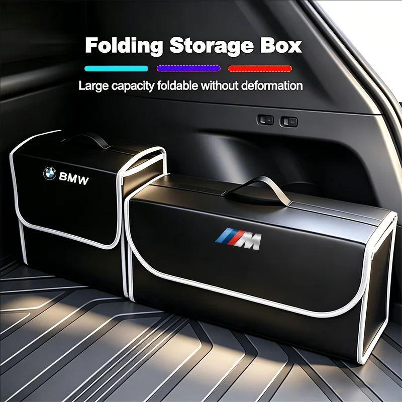 CTCE1 Car Trunk Organizer Box Large Capacity Folding Storage Bag For BMW E91 X5 E70 F11 E30 F31 X3 F25 E61 E83 X1 E53 E87 F40 /Sticker