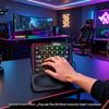 Single-Handed Mechanical Keyboard with RGB Lighting & Wrist Rest for PUBG/FPS