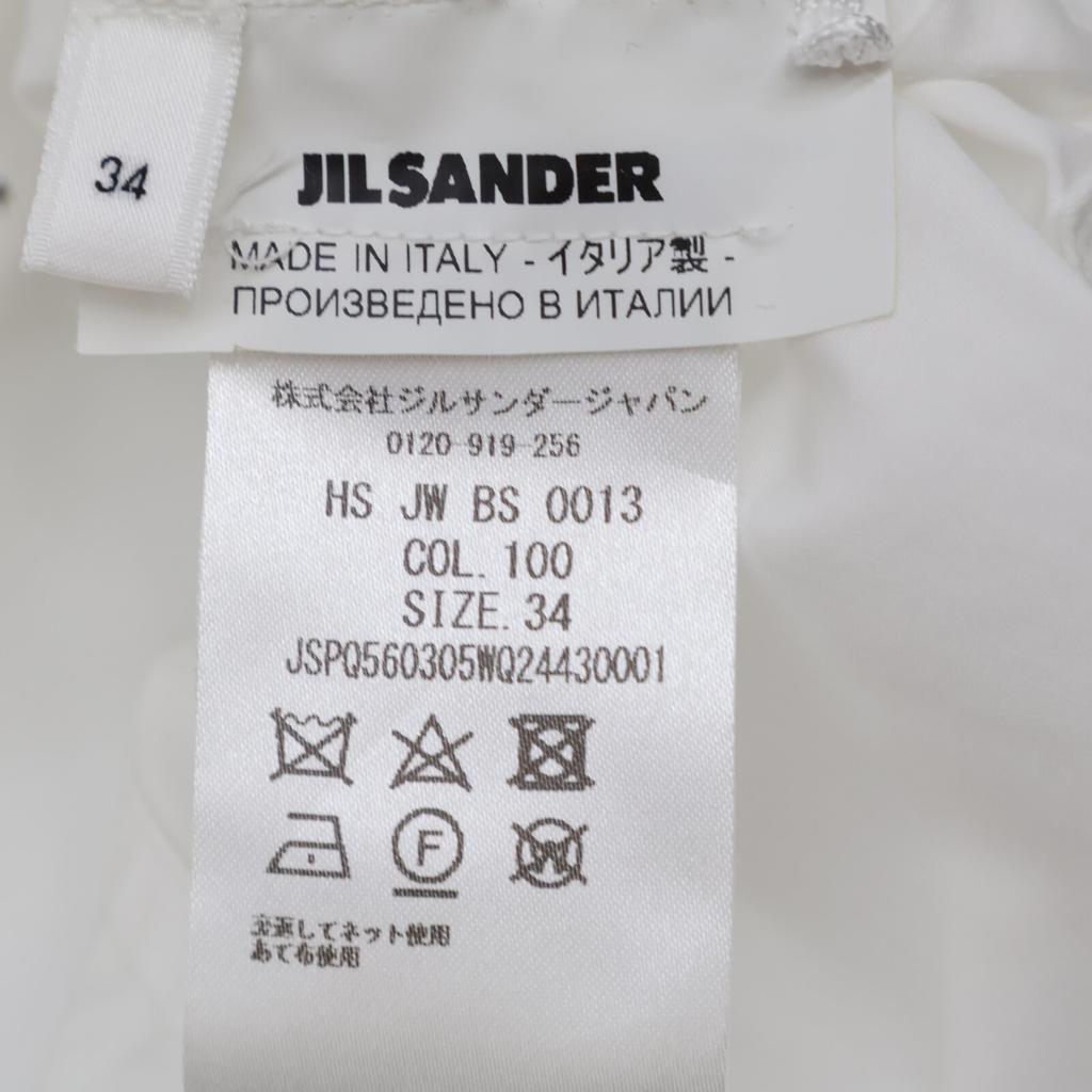 JIL SANDER JSPQ560305 White puff sleeve blouse tops 34 whiteUsed