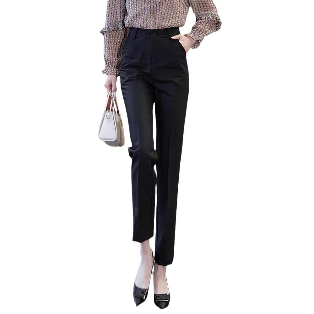 Women's High-Waist Slimming Harem Cigarette Pants - Spring/Autumn 2025 Collection
