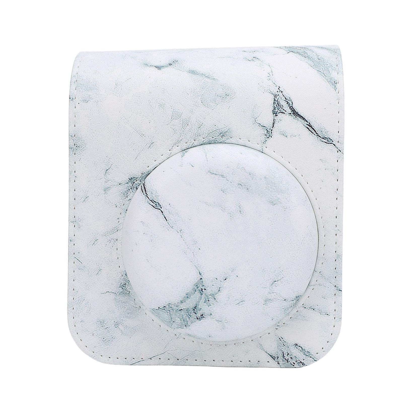 

Защитный чехол из искусственной кожи для мгновенной камеры, универсальная дорожная сумка для пленочной камеры с мраморным узором и ремешком