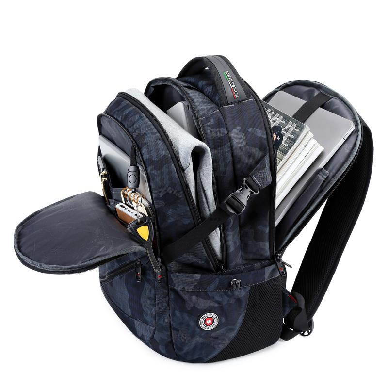 New Waterproof Man Backpack Fit 17Inch Laptop Usb Charging Backpack Women Oxford Travel Male Bag Vintage School Bag Mochila