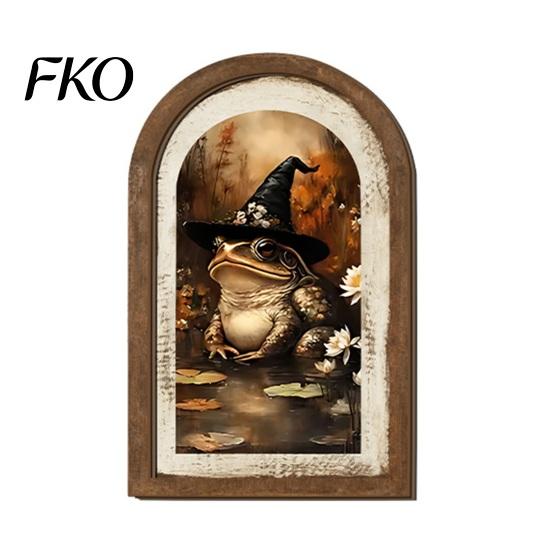 Rustic Ghost Table Centerpiece Arched Wall Decor, Cute Halloween Sign, Farmhouse Small Decorative Ornament Shelf Art for Mantel Living