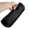 Black Chef Knife Roll - 5-Pocket Oxford Knife Bag for Kitchen/Cooking, Portable Durable Knife Storage Case with Carry Handle