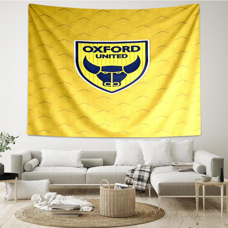 Oxford United Crest Tapestry Hanging for Bedroom,Livingroom, Playroom,Decor Art Room Wall Tapestry Holiday and Birthday Gifts