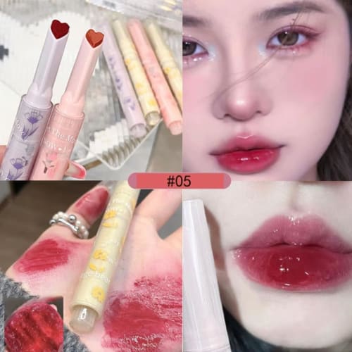 Cute, highly pigmented, melting lip makeup Skin tone No makeup discoloration Coloring Adhesion Long lasting Lasts all day No uneven skin tone Does not