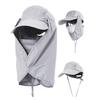 Outdoor Hiking Sun Hat Breathable Adjustable Caps Sun Protections Hat with Detachable Face Cover & Neck Flap Fishing Hat