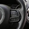 ABS Car Steering Wheel Trim Cover for Jeep Renegade 2015-2022 for Jeep Compass 2017-2020 Interior Sticker Accessories