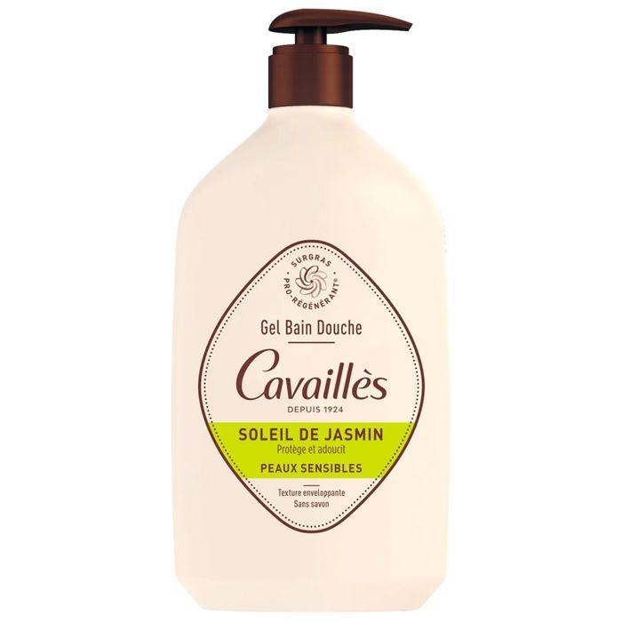 Cavaillès Gel Bain Douche Soleil de Jasmin Peaux Sensibles 1 Litre