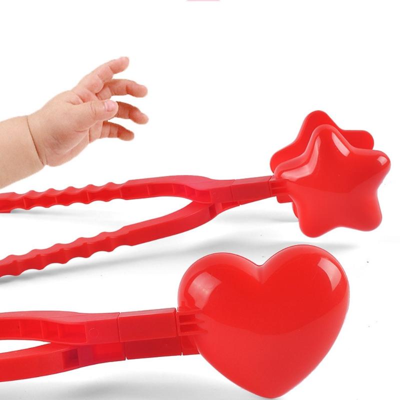 Nowość Dziecięce Zabawki Kula Śniegowa Ściskacz Uroczy Gwiazdka/Serce Kształtmaker Kuli Śniegowej do Zabawy Zabawki Gry na Świeżym Powietrzu Najlepszy Prezent