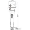 Audio-Technica PRO41 Dynamic Microphone XLR/Unidirectional Microphone/ON/OFF Switch/Vocal/Speech/...