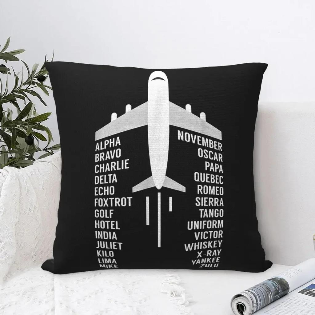 Pinyin List Lot Prezent Samolot Pilot Samolotu Nadruk Poszewka na Poduszkę Sofa Poszewka na Poduszkę Wystrój Domu Impreza Samochód Pościel