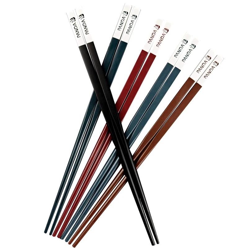 5 Pair Panda Pattern Chopsticks Set Reusable Chinese Chopstick Korean Japanese 24cm Sushi Chop Sticks Set Kitchen Tableware Set