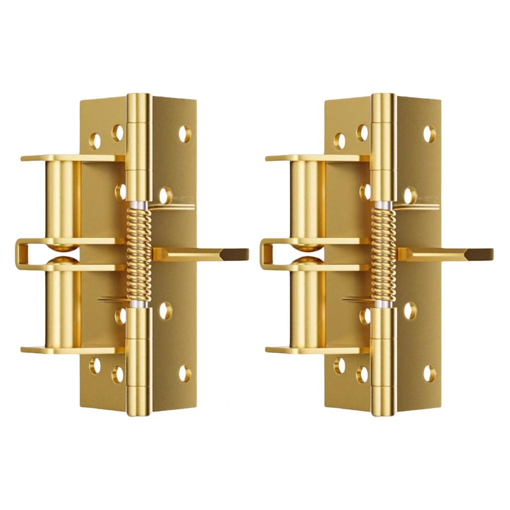2Pcs 90 Degree Positioning Hinge Buffer Rebound Device Automatic Door Closing Device Spring Position Hinge Door Closer