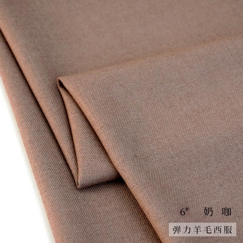 Woolen Thick Little Stretch Fabric DIY Sewing Suits Blazer Pants Autum Winter Worsted Elastic Wool Fabrics 420G/M Stoff