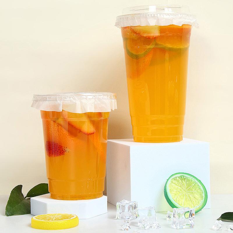 50/500Pcs Leakproof Paper Drink Cup Leakproof Round Coffee Cup Take Away Paper Cup Lid Coffee Spill Proof Gasket