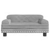 VidaXL Children's Sofa Light Grey 70x45x30 Cm Velvet 3196294