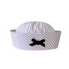 Cappello da Marinaio a Cupola con Fiocco Cappello per Travestimenti Uniforme JK Cappello Moda Cappello a Strisce con Fiocco
